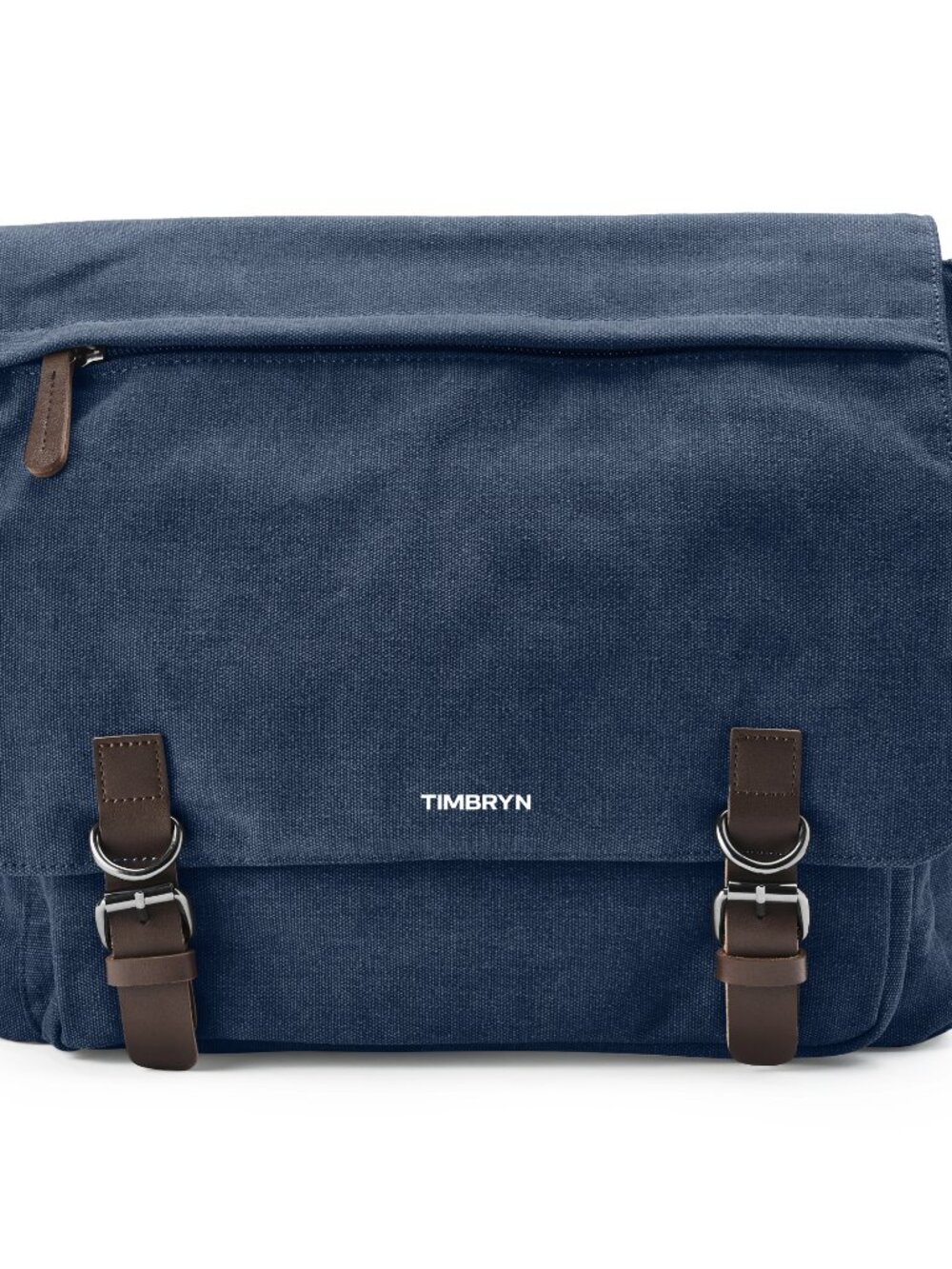 TIMBRYN Premium Canvas & Leather Messenger Bag  | Vintage Crossbody Satchel - Picture 8 of 16